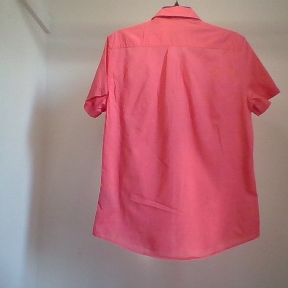 H&M red button men short sleeve size small - Picture 3 of 5